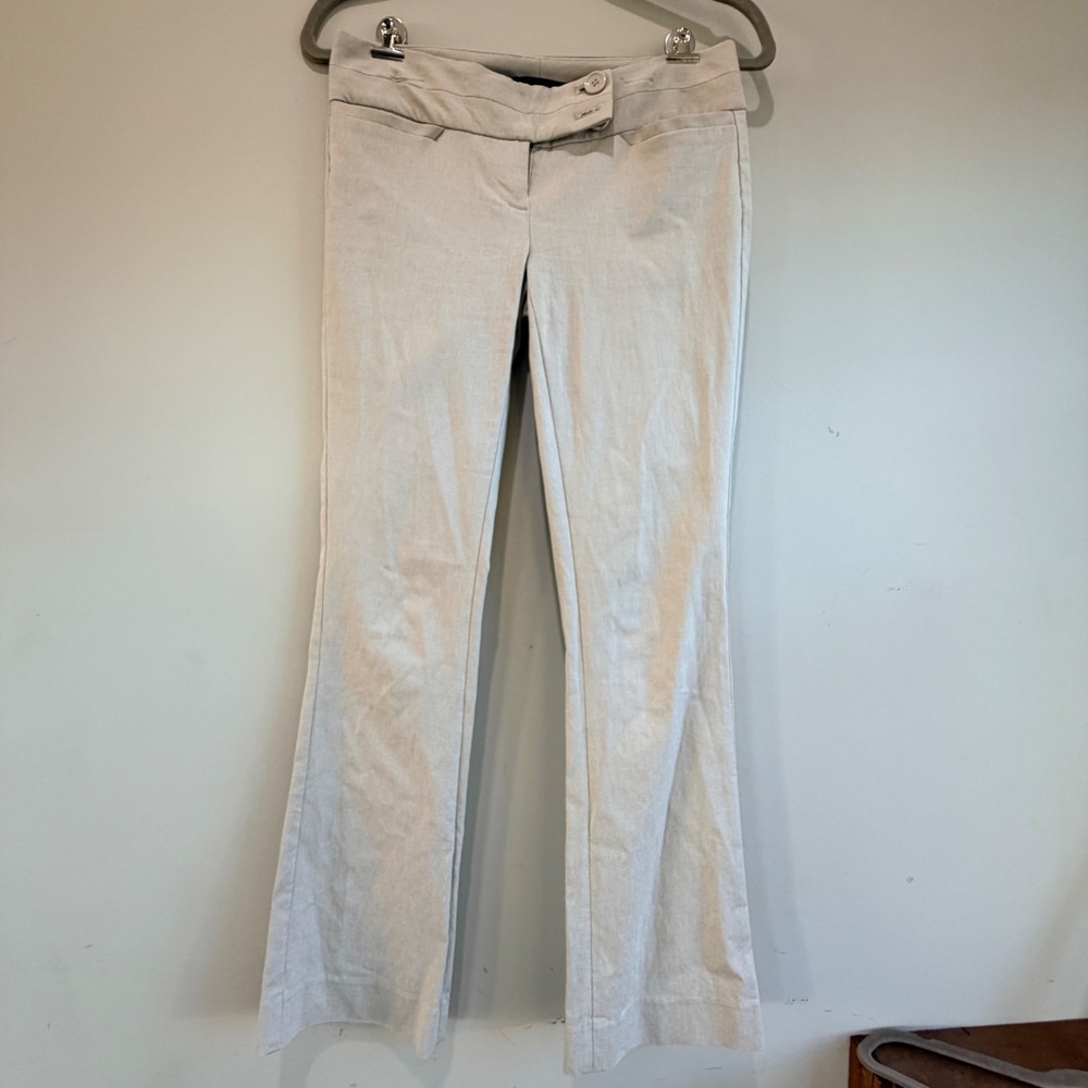 Y2K The Limited Exact Stretch Trousers Low Rise Women 0P Tan Khaki Workwear